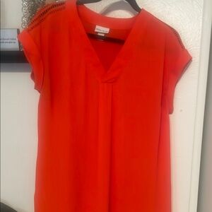Ava & Viv Women's Plus Size Orange/Red Top